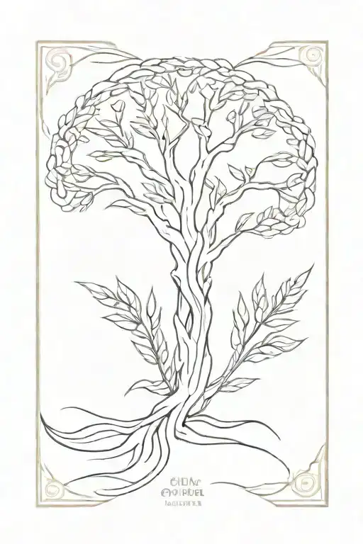 A Grain Of Wheat From Which A Great Oak Tree Grows Into Infinity