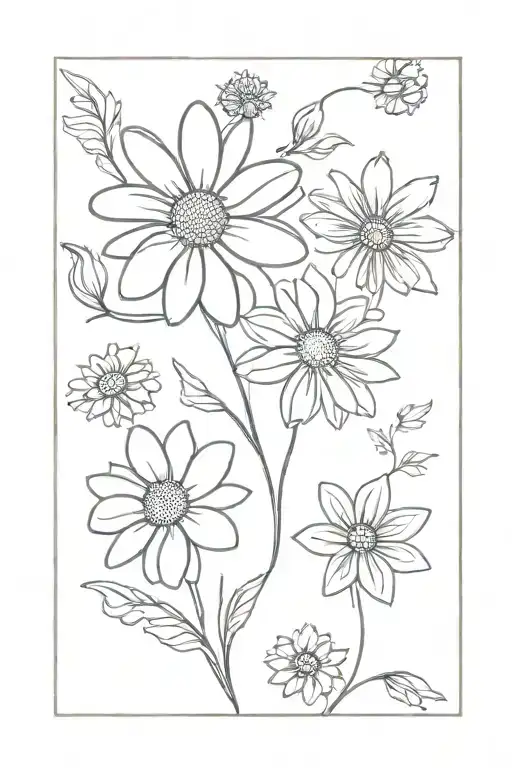 Aster And Daisy Flower