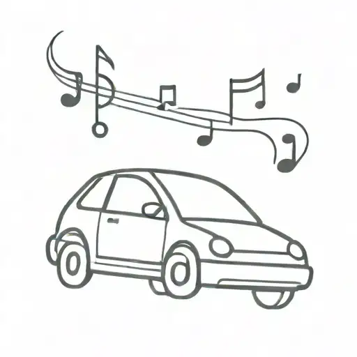 Car With Music Notes