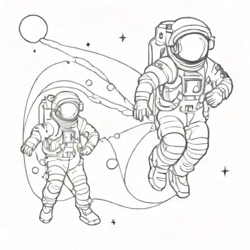 Astronaut In Endless Space