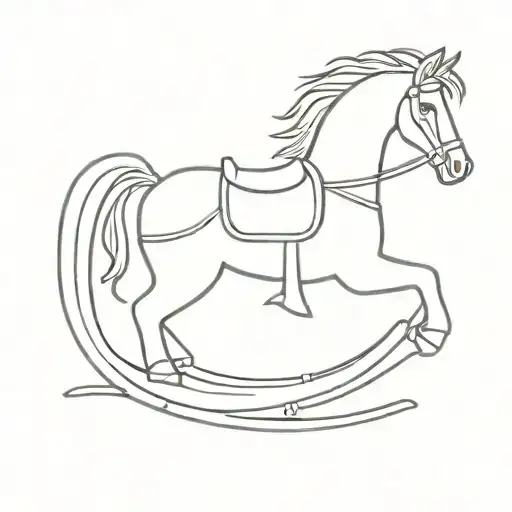 Rocking Horse Outline