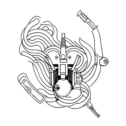 Minimalist Tattoo Gun