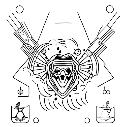 Minimalist Tattoo Gun