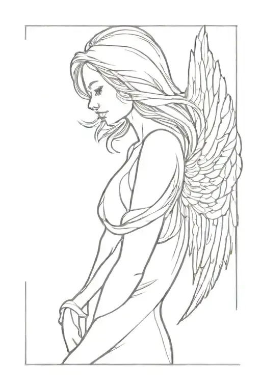 Angel Looking Back