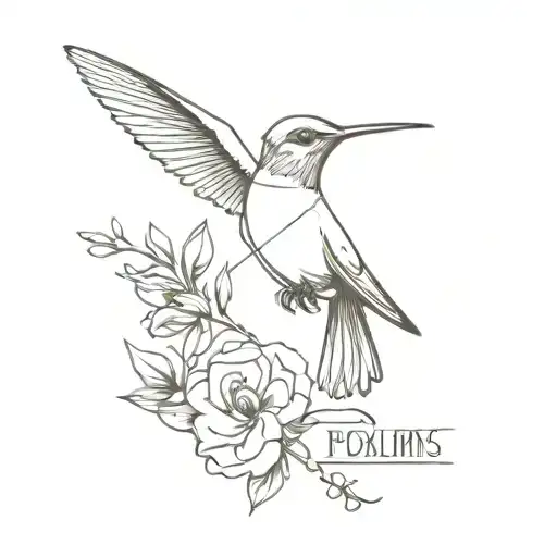 Hummingbird And Cardinal Bird Perched Atop The Words Psalms 113