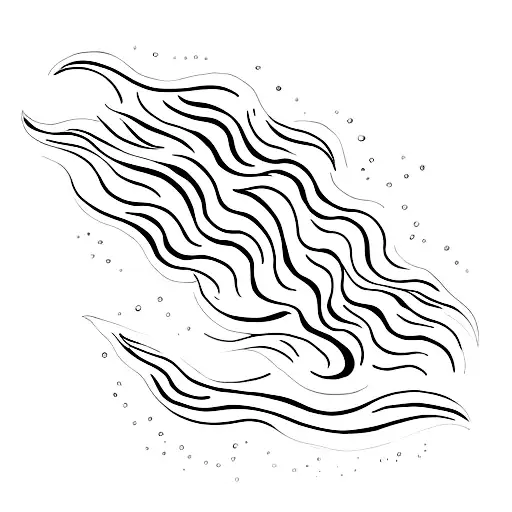 A Long Wave Of Smoke That Looks A Little Bit Like Flowing Water