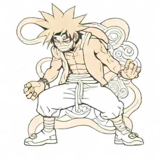 Rapha Lopes Naruto And Onepiece Luffy Gear 5