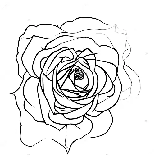 1 Dark Rose & 1 Light Rose Together With Stem