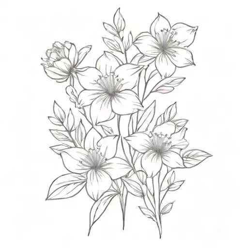 July May And December Birth Flower Bouquet