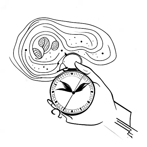 Hand Holding A Clock