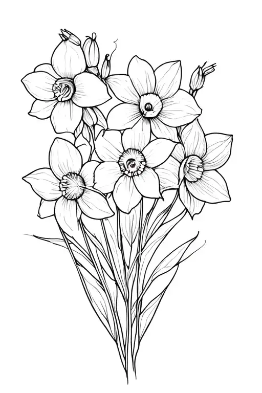 Daffodil And Cosmo Bouquet