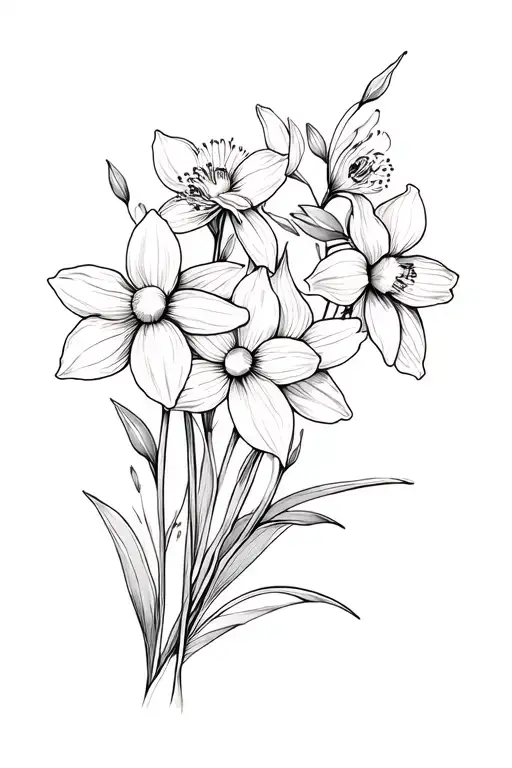 Daffodil And Cosmo Bouquet