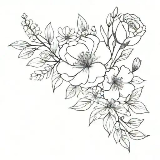 Birth Flower Bouquet