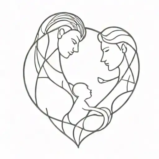 Family Bond Using Abstract Shapes