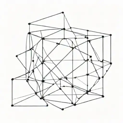 3D Outline Cube Shaped Cage