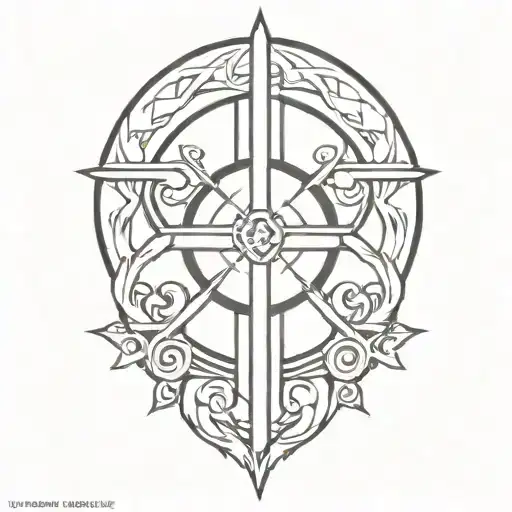 Samuarai In A Garden