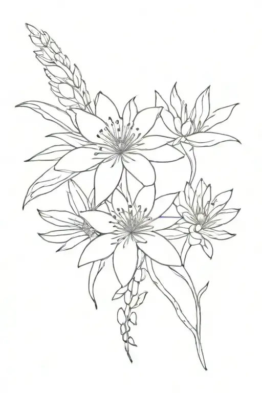 Eidelweiss Flower And Waterfall