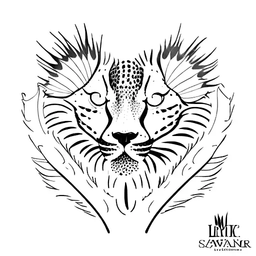 Hawk Feather And Snow Leopard Paw Print