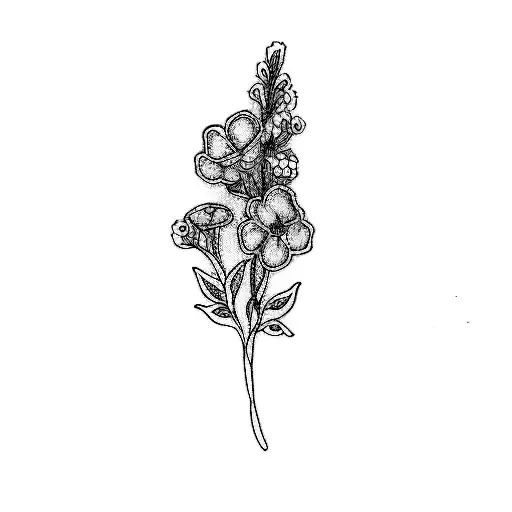 A Flower For Aunt And Niece Fine Line Tattoo For Wrist