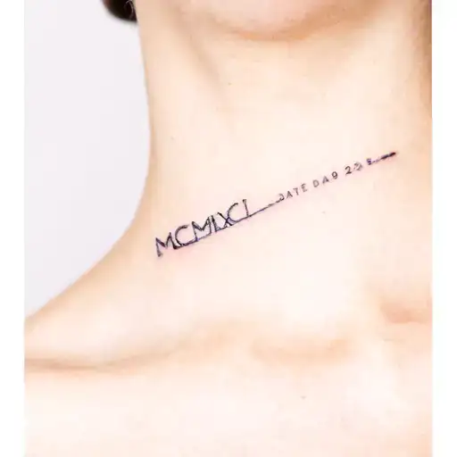Mcmxci Date Neck