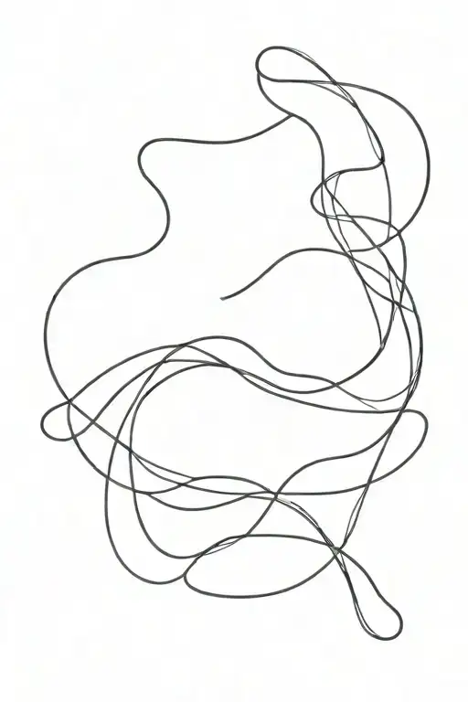 Long Abstract Wavy Line