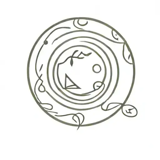 Avatar The Last Airbender Four Elements In A Circle