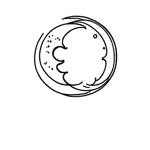 Sun And Moon Merging Together