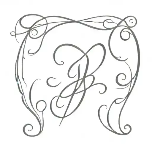 A Tatto To Represent My Parents Initial Letters I Loves P