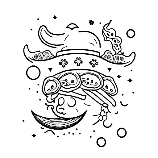 Moon With A Chili Pepper Hat