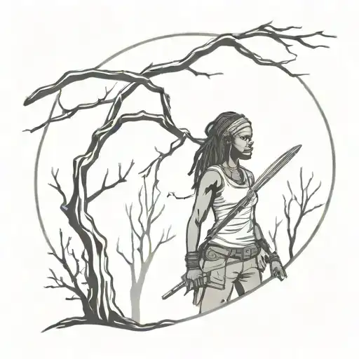 Michonne The Walking Dead Tree