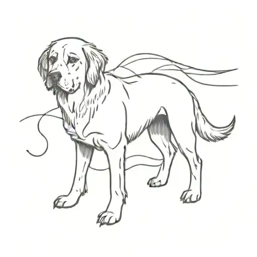 Big Dog And Little Dog Are Playing With Each Other But The Big Dog Has A Wing