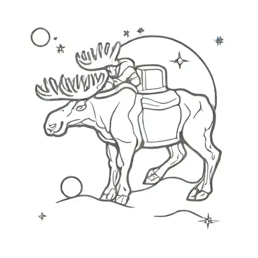 A Astronaut Moose On A Space Rock Flying By Venus