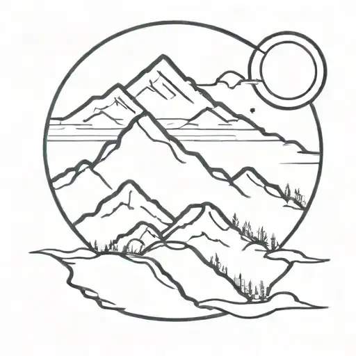 Solar Eclipse Mountain Stream Splits The Mountain