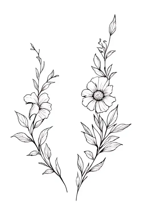 Floral Wrap Sleeve Dainty