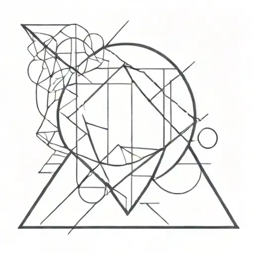 Change And Peace And Warrior And Lines And Geometric Shapes