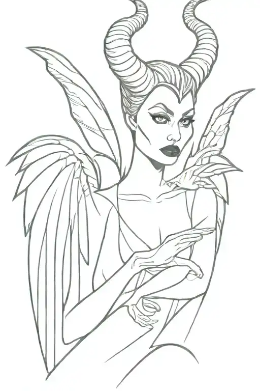 Maleficent In Baby The Woman Has Wings