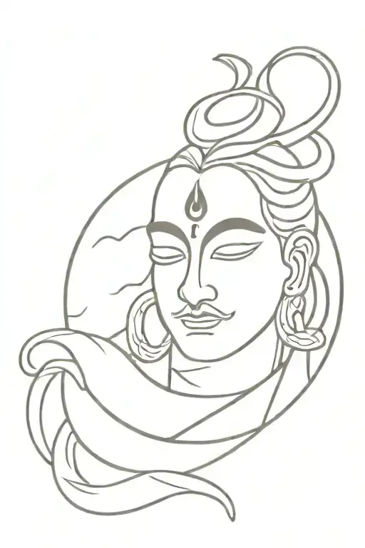 Aesthetic Shiva With Snake
