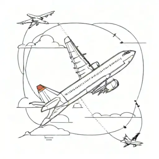 Airplane Flying Towards