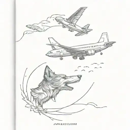 Book Opening To Airplane Wolf Dandelion