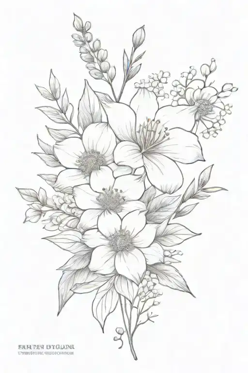 Birth Flower Bouquet July And October