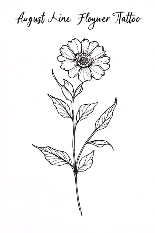 Fine Line August Flower