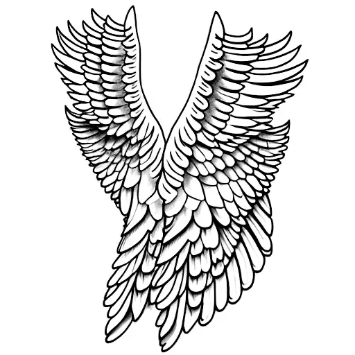 Angel Wings One Wing Nice And Another Wing Destroyed