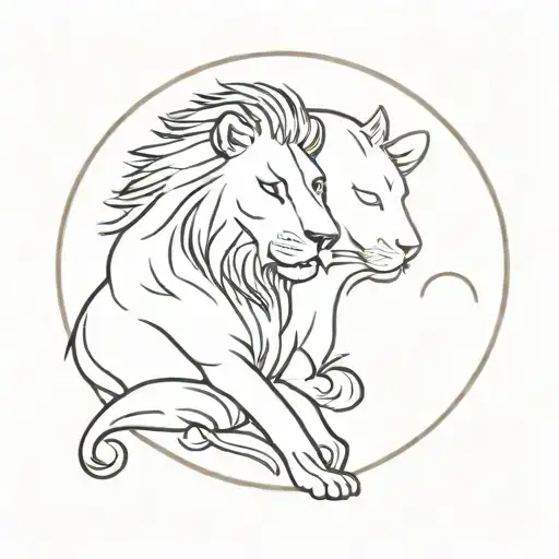 Leones Moon Merging Together