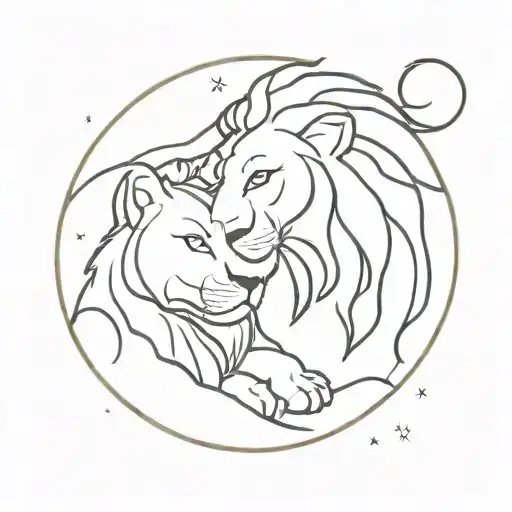 Leones And Moon