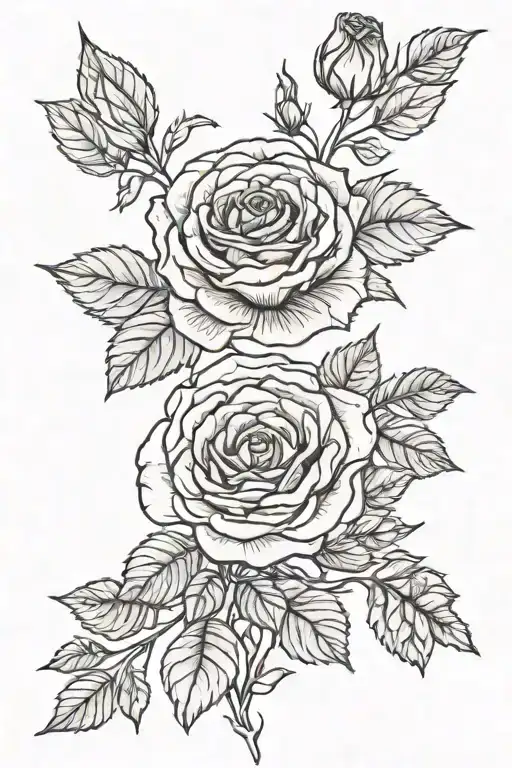 Rose Violet Marigold And Morning Glory Bouquet