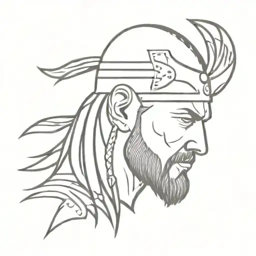 Ragnar Lothbrok Crow Tattoo Head Vikings Tv Series