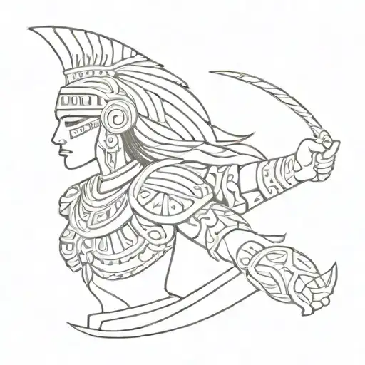 Female Aztec Warrior