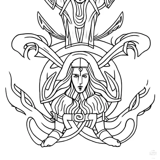 The Norse Mythology Three Norns
