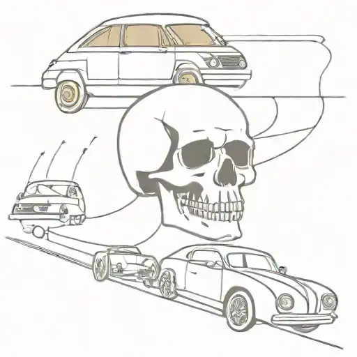 Skull And Cars Racing