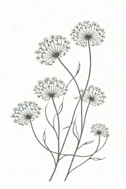 Dandelion Heart Flower Intertwined